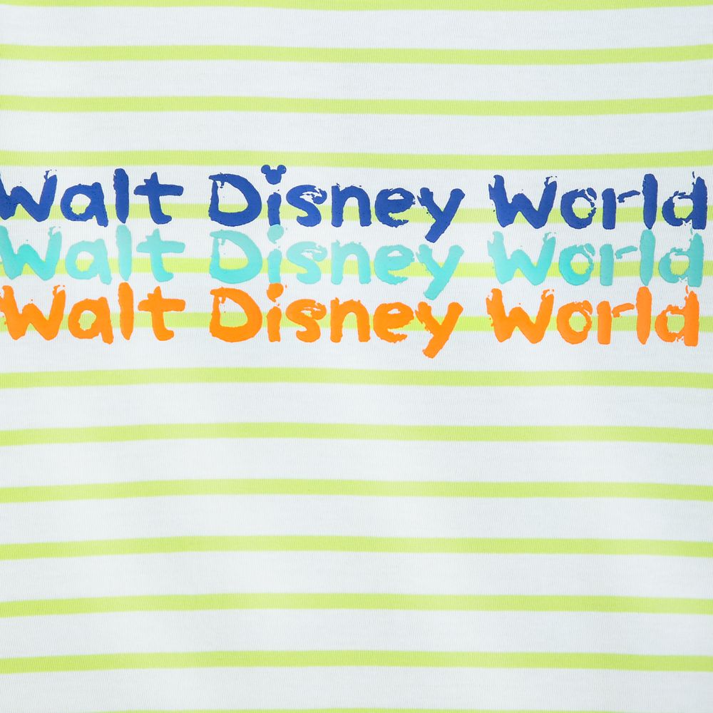 Walt Disney World Neon Striped T-Shirt for Kids