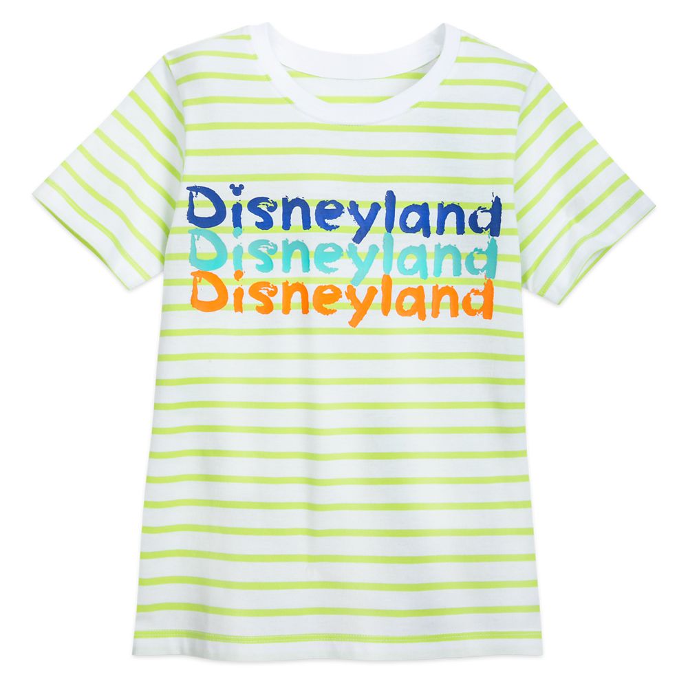 Disneyland Neon Striped T-Shirt for Kids