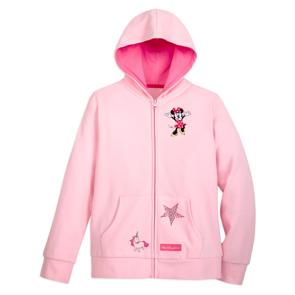 minnie mouse zip up hoodie