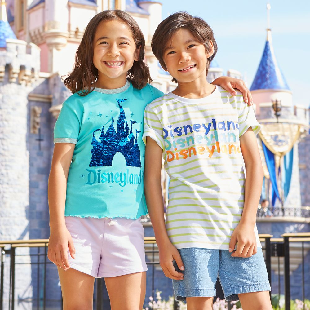 Sleeping Beauty Castle Reversible Sequin T-Shirt for Girls – Disneyland