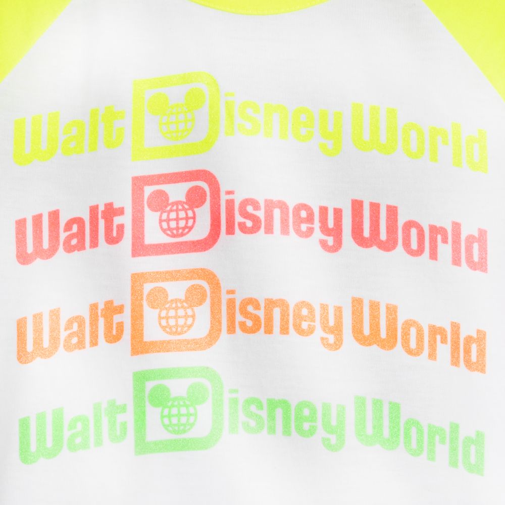 Walt Disney World Neon Raglan T-Shirt for Girls