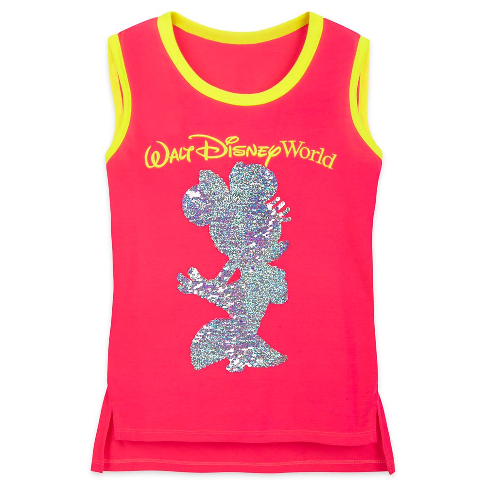 Minnie Mouse Reversible Sequin Neon Tank Top for Girls – Walt Disney World