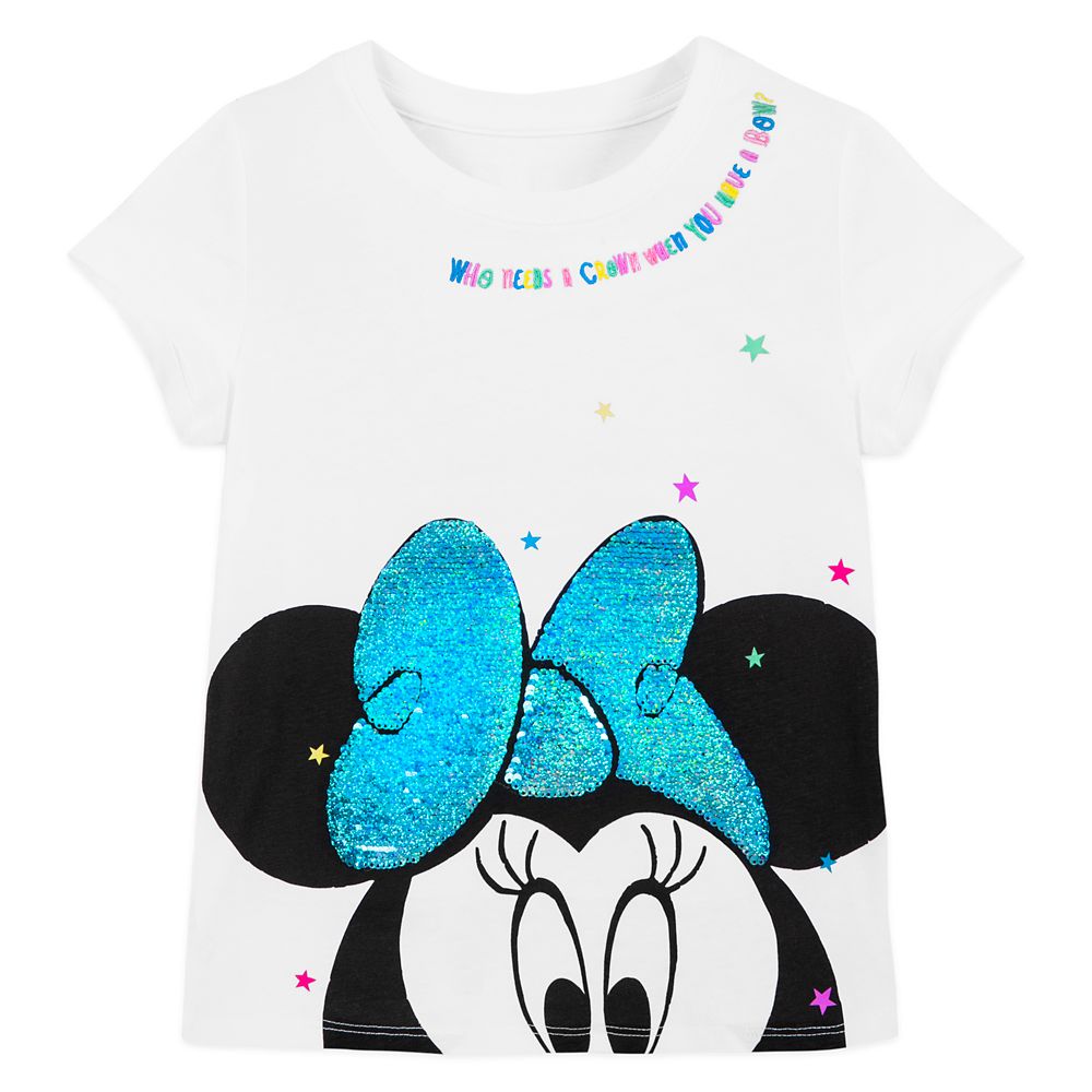 Minnie Mouse Reversible Sequin Bow T-Shirt for Girls – Walt Disney World