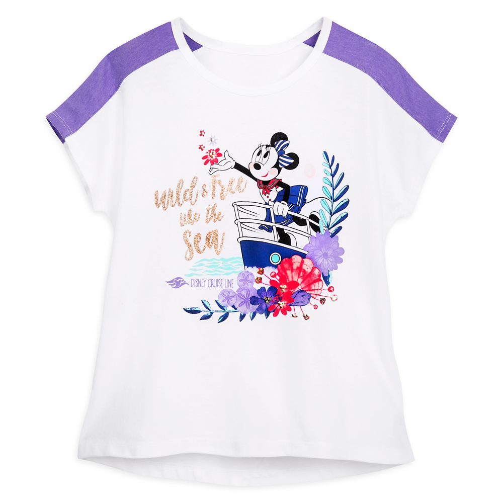 Minnie Mouse ”Wild and Free” T-Shirt for Girls – Disney Cruise Line available online for purchase