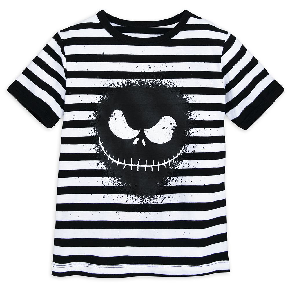 boys black and white striped t shirt