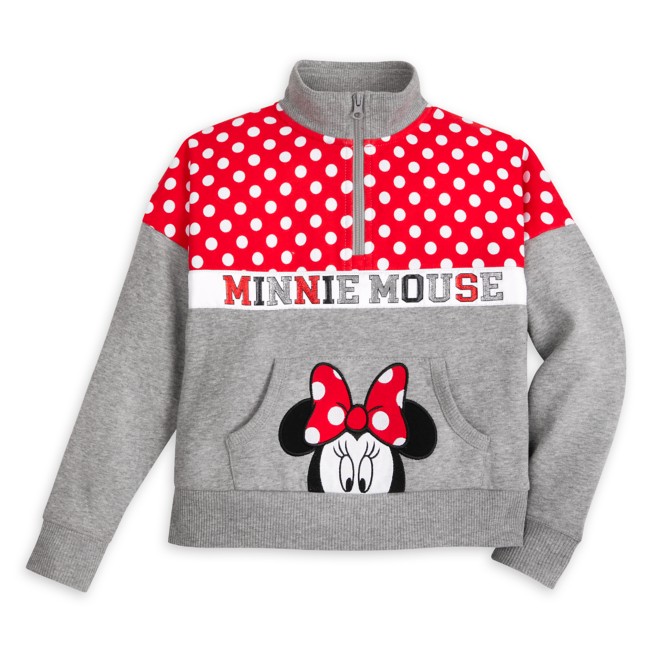 Minnie Mouse Zip Pullover for Girls – Disneyland
