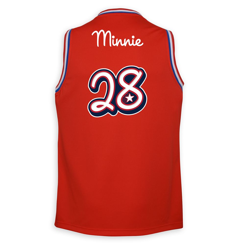 Minnie Mouse Shooting Stars Basketball Jersey for Kids – NBA Experience