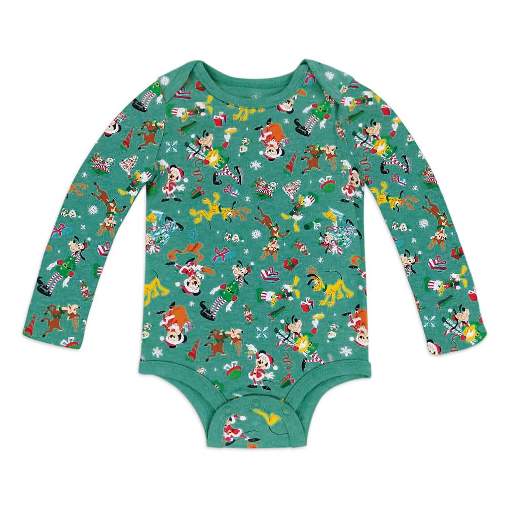 Mickey Mouse and Friends Holiday Bodysuit Set for Baby – Walt Disney World