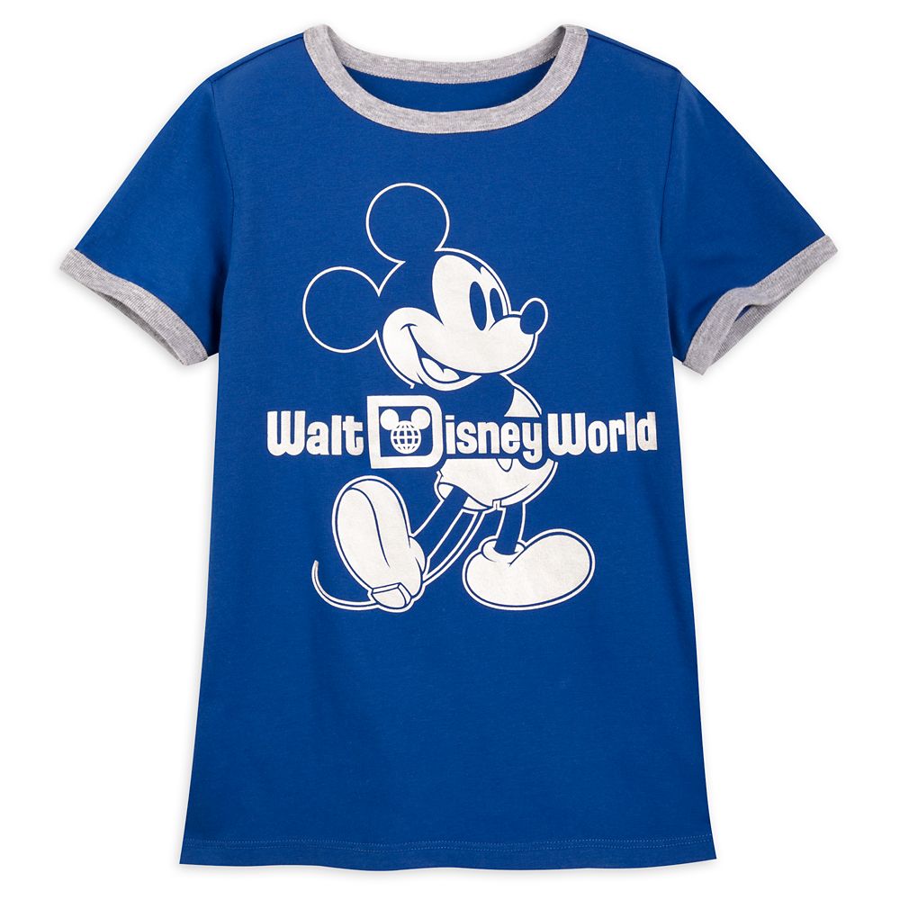 Mickey Mouse Classic Ringer T-Shirt for Kids – Walt Disney World – Wishes Come True Blue