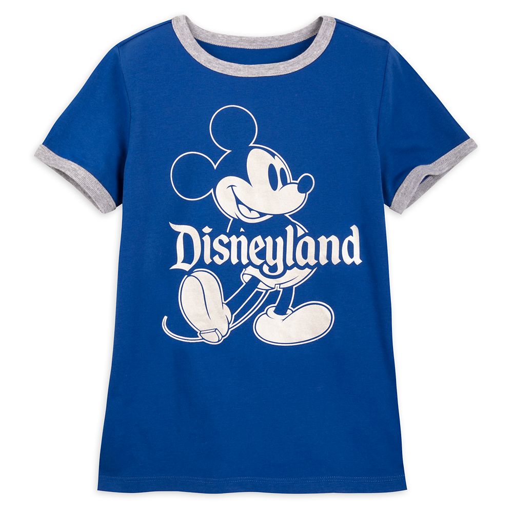 Mickey Mouse Classic Ringer T-Shirt for Kids – Disneyland – Wishes Come True Blue