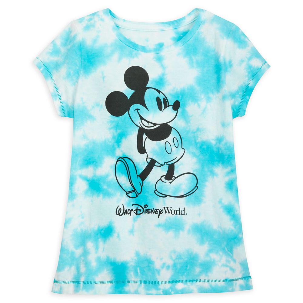Mickey Mouse Tie-Dye T-Shirt for Girls – Walt Disney World – Blue