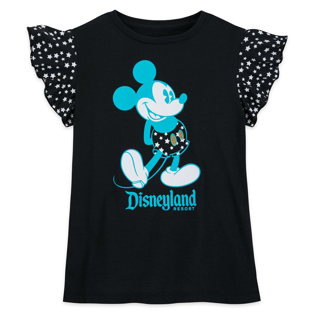 Mickey Mouse Wing Sleeve T-Shirt for Girls – Disneyland