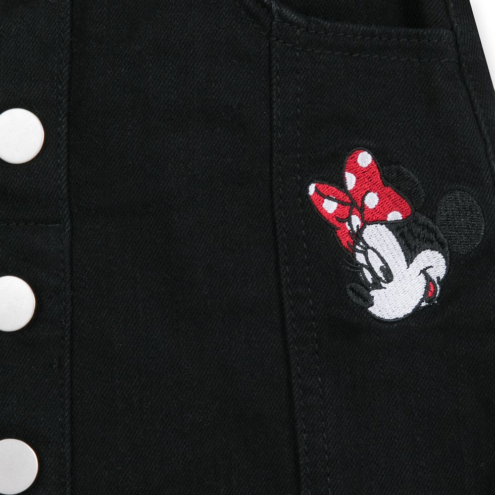 Minnie Mouse Black Denim Skirt for Girls