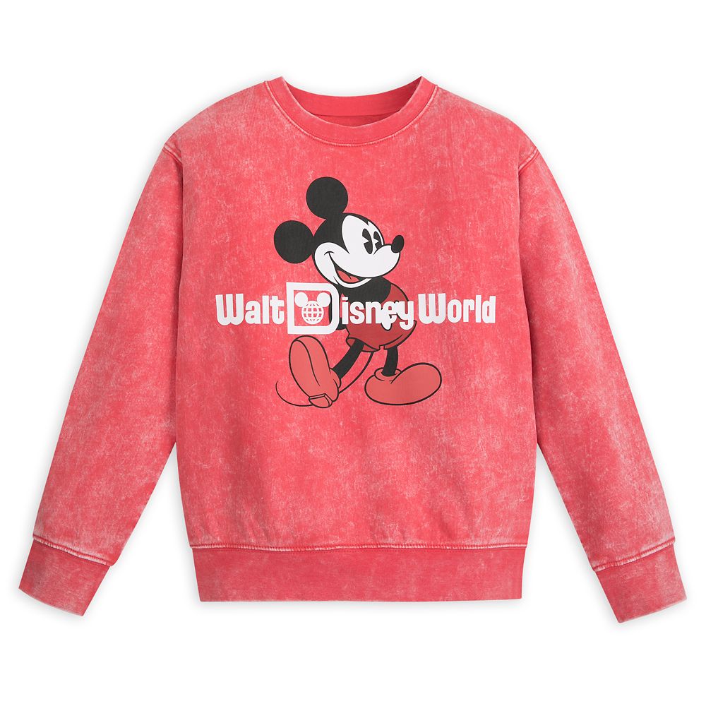 Mickey Mouse Mineral Wash Sweatshirt for Kids Walt Disney World