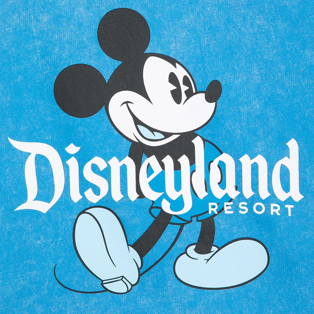 Mickey Mouse Mineral Wash Sweatshirt for Kids – Disneyland – Blue