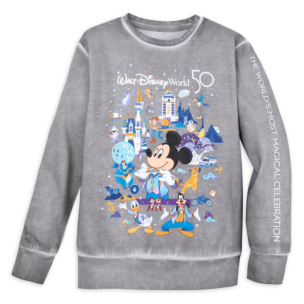 Details about   Walt Disney World Kid Sweatshirt Mickey Mouse And The Gang Navy Blue Youth XL 