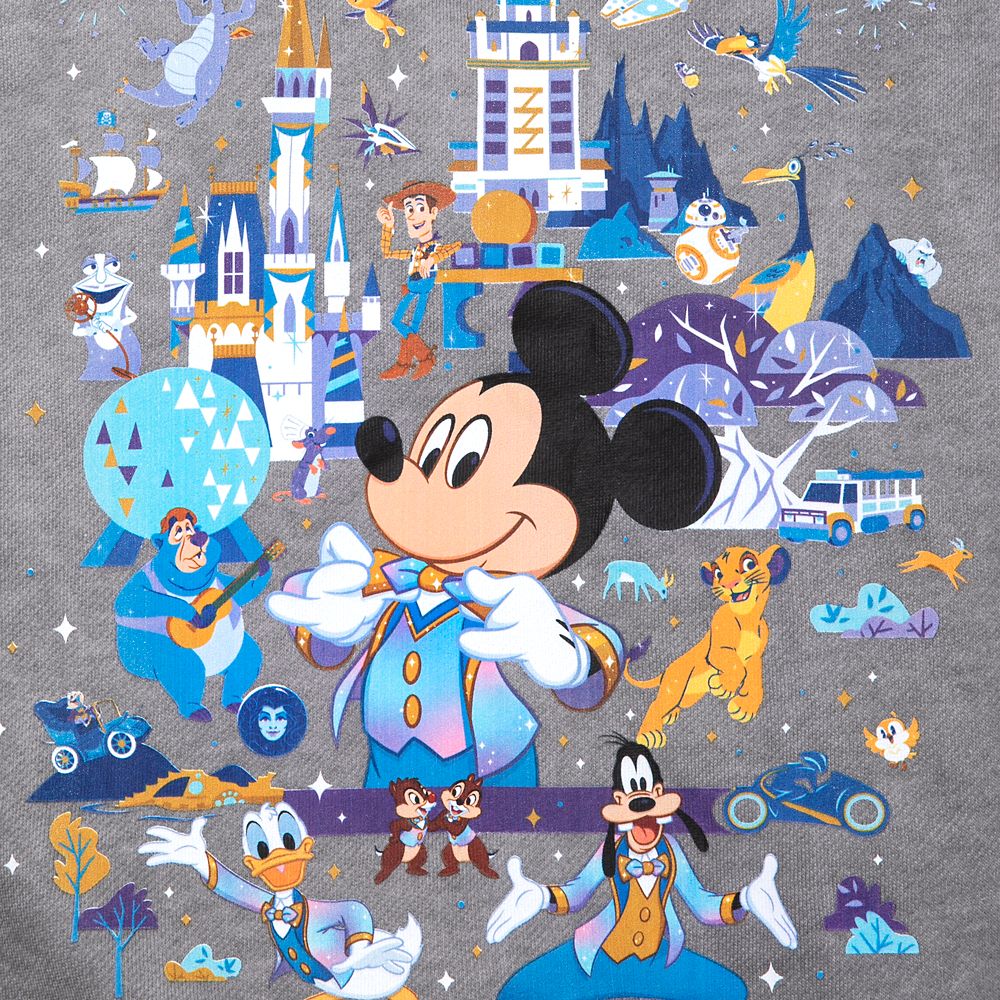 Mickey Mouse and Friends Pullover Sweatshirt for Kids – Walt Disney World 50th Anniversary
