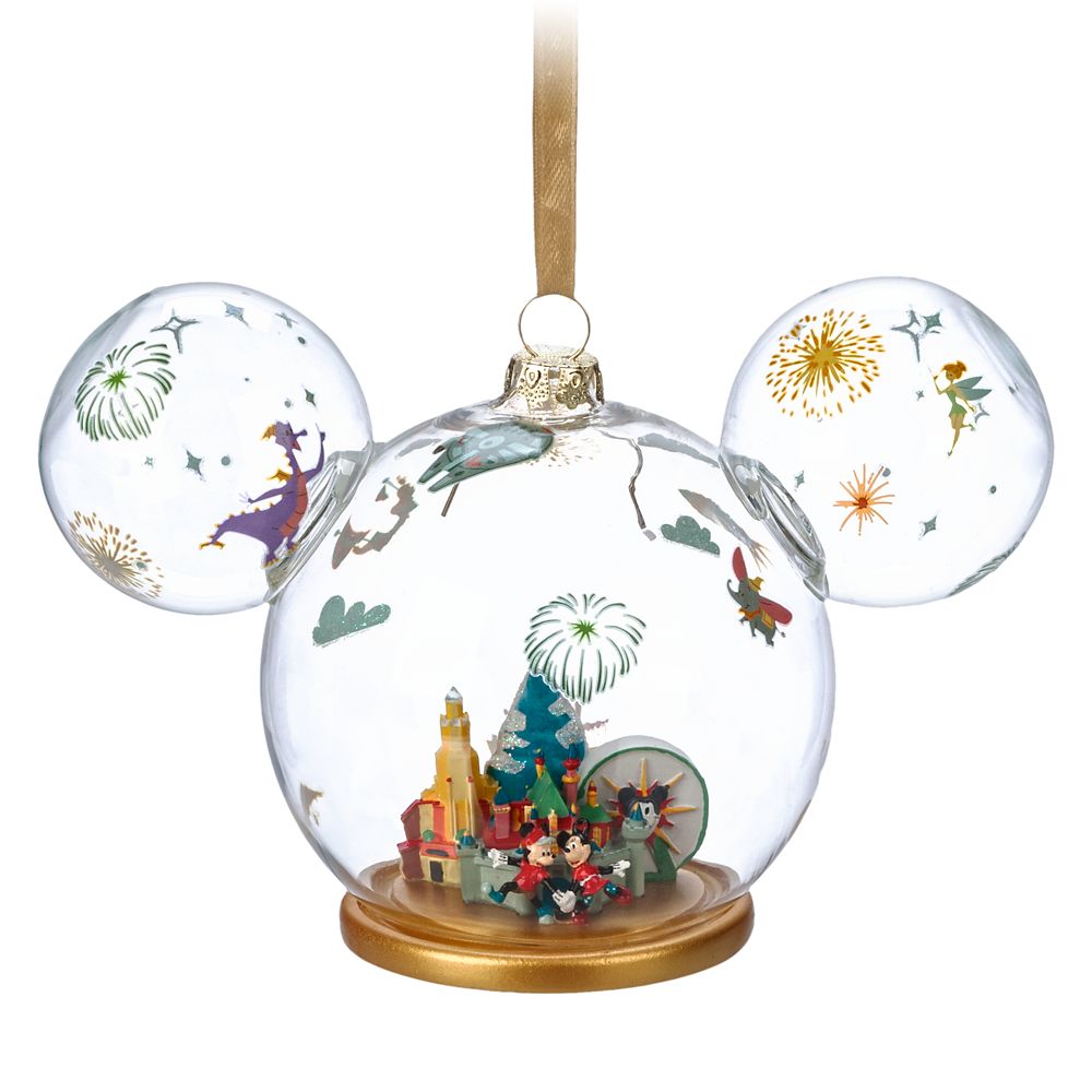 Mickey Mouse Icon Glass Ball Ornament – Disneyland | shopDisney