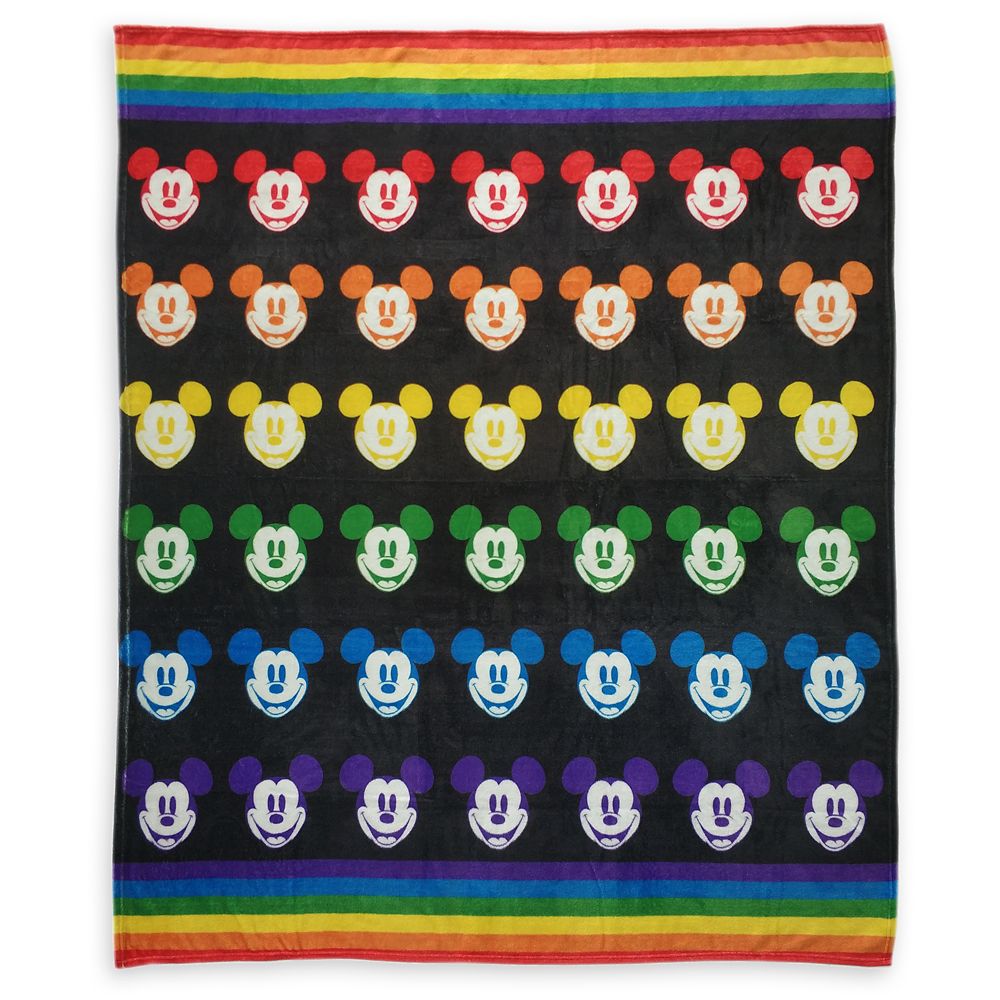 Mickey Mouse Throw Blanket – Rainbow Disney Collection