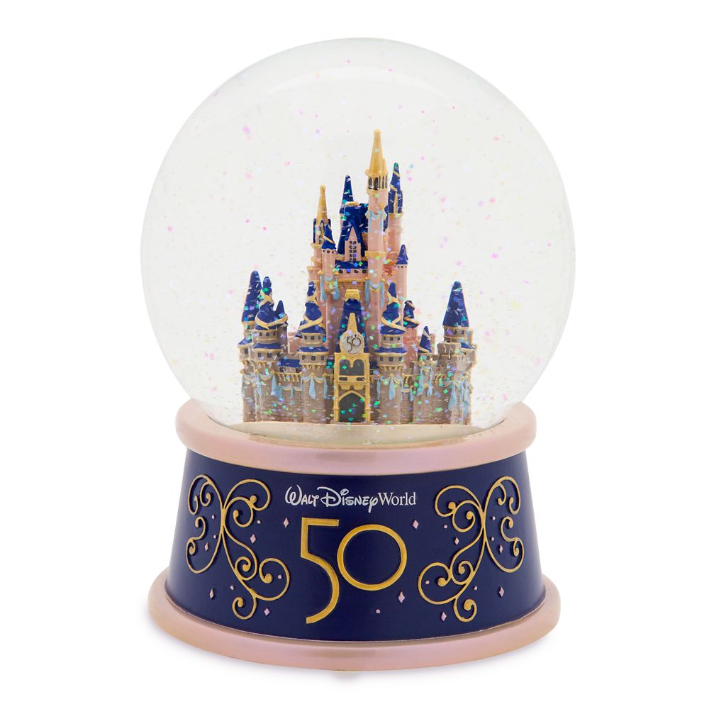 Cinderella Castle Musical Snowglobe Walt Disney World 50th Anniversary Shopdisney