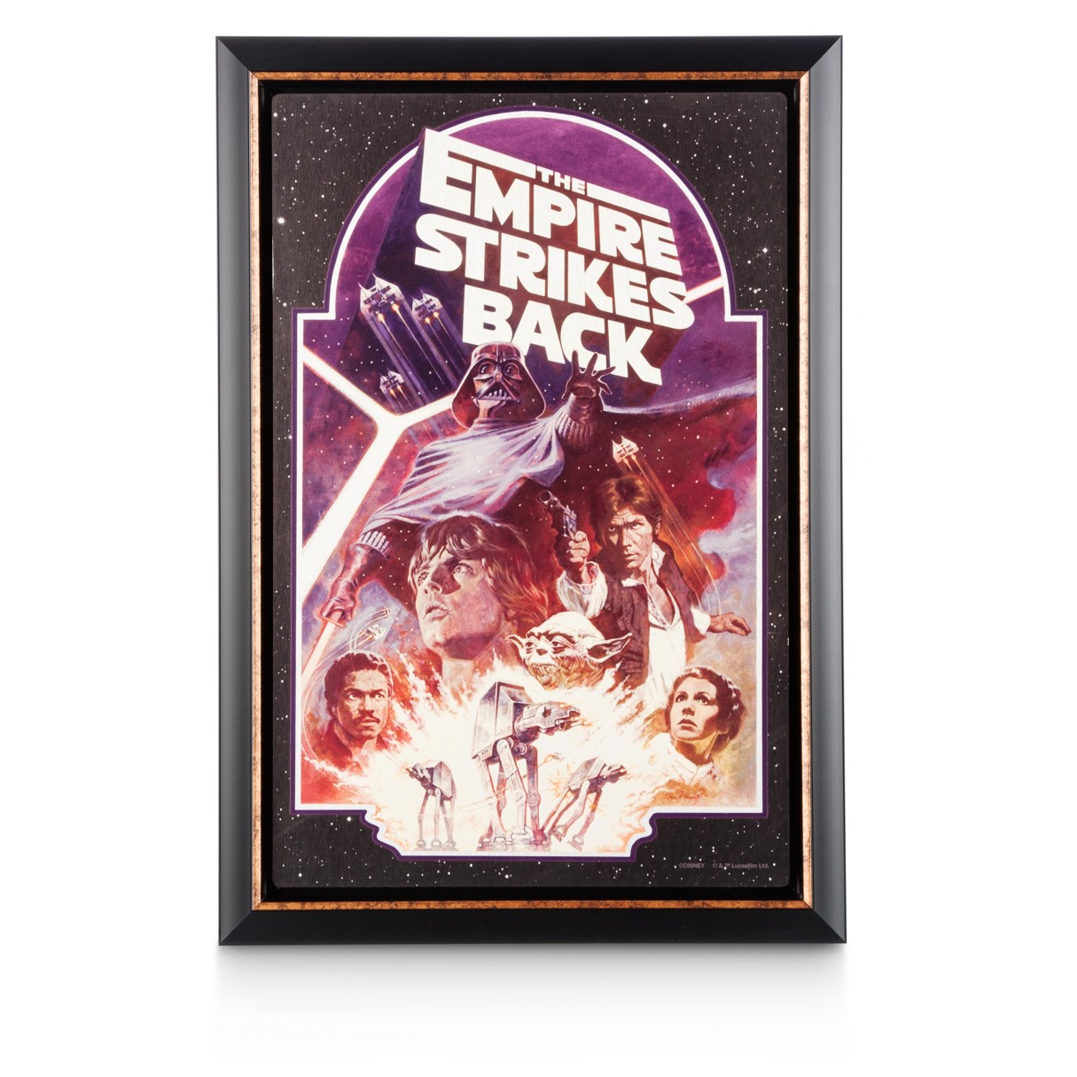 Star Wars: The Empire Strikes Back Movie Poster Reproduction Metal Print – Framed