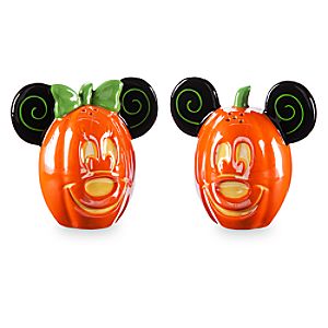 Mickey and Minnie Mouse Halloween Salt & Pepper Set