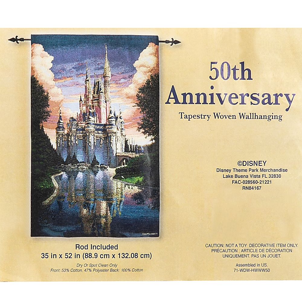 Cinderella Castle Tapestry – Walt Disney World 50th Anniversary