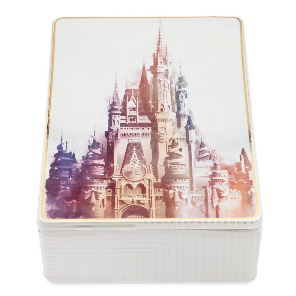 Walt Disney World 50th Anniversary Ceramic Trinket Box