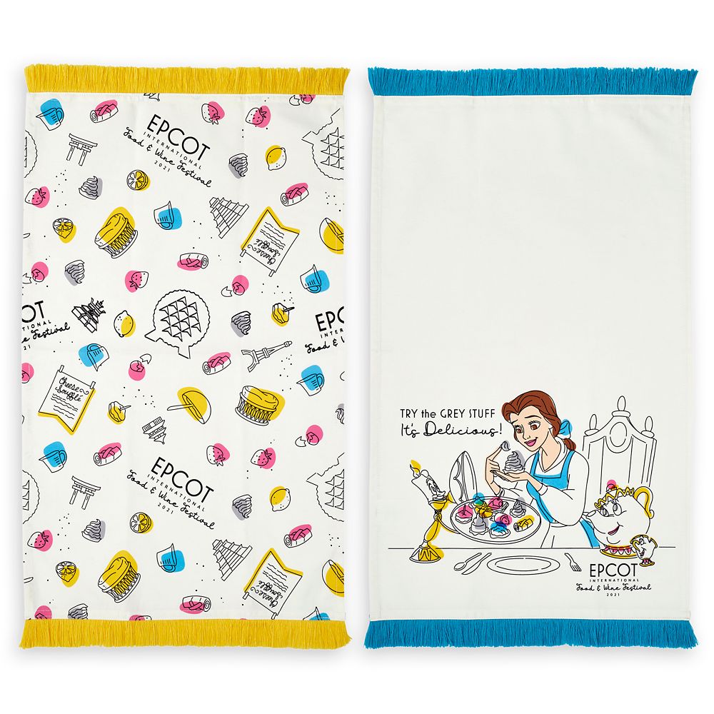 Beauty and the Beast Kitchen Towel Set – Epcot International Food & Wine Festival 2021