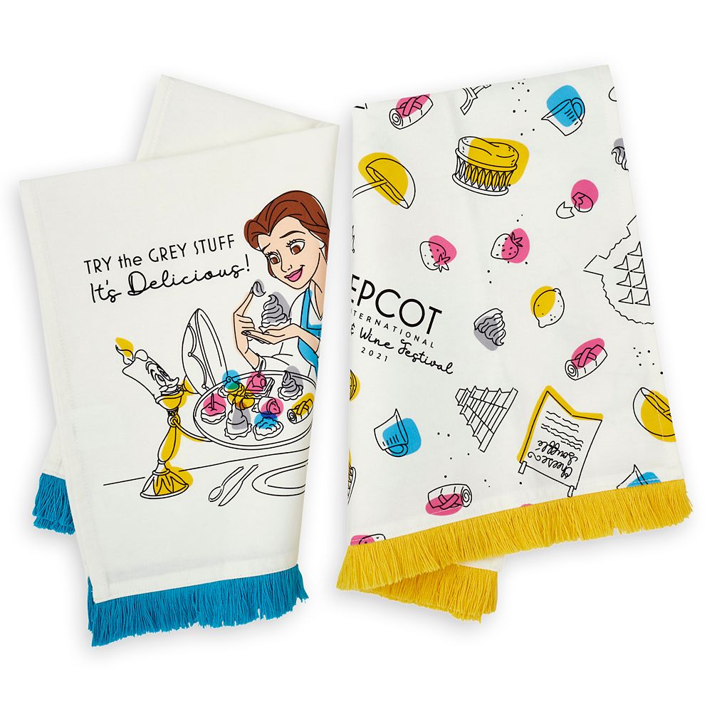 Beauty and the Beast Kitchen Towel Set – Epcot International Food & Wine Festival 2021