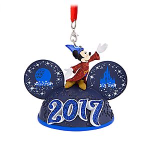 Sorcerer Mickey Mouse Light-Up Ear Hat Ornament - Walt Disney World 2017