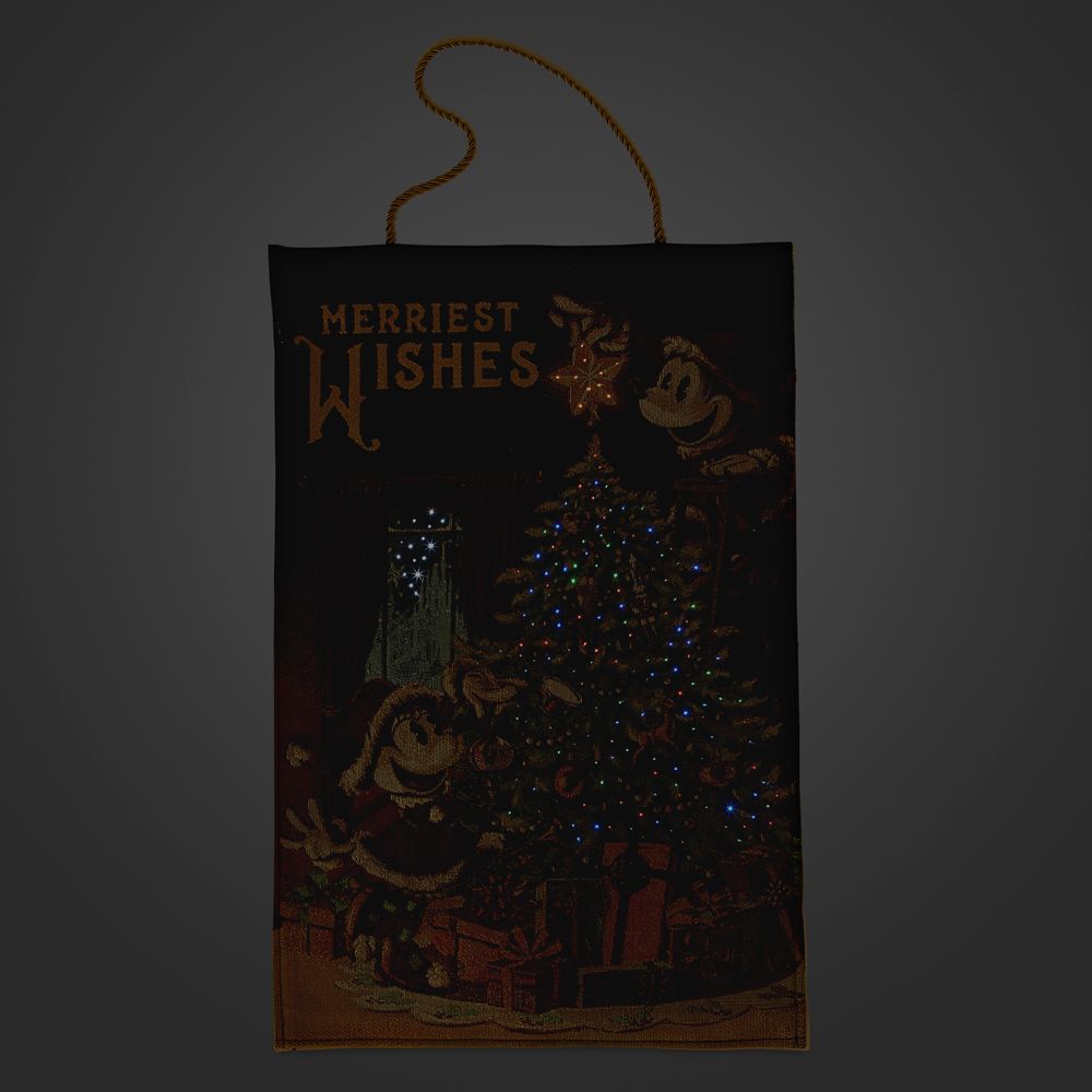 Mickey Mouse and Friends Holiday Light-Up Tapestry