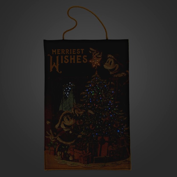 Mickey Mouse and Friends Holiday Light-Up Tapestry