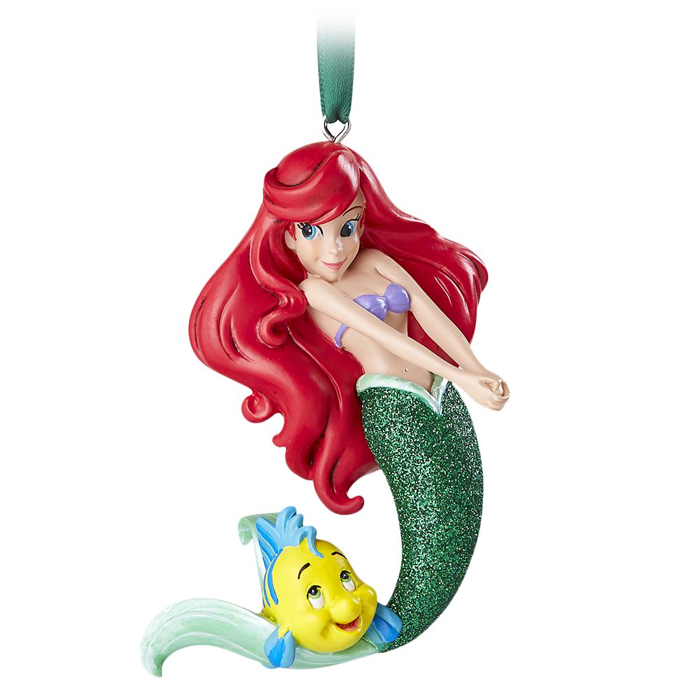Ariel and Flounder Figural Ornament The Little Mermaid shopDisney