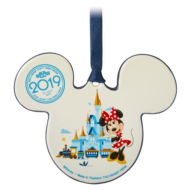 Mickey and Minnie Mouse Icon Ceramic Ornament – Walt Disney World 2019