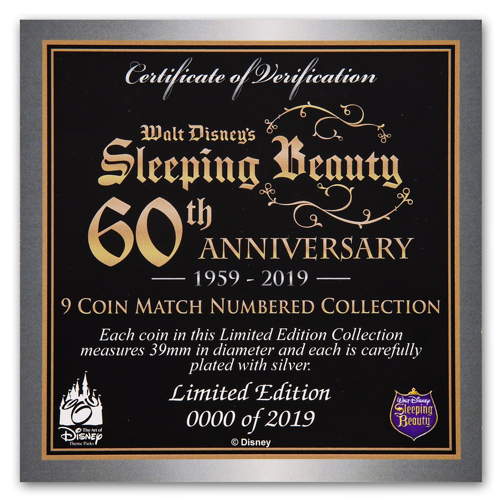 Sleeping Beauty Coin Set – 60th Anniversary – Limited Edition