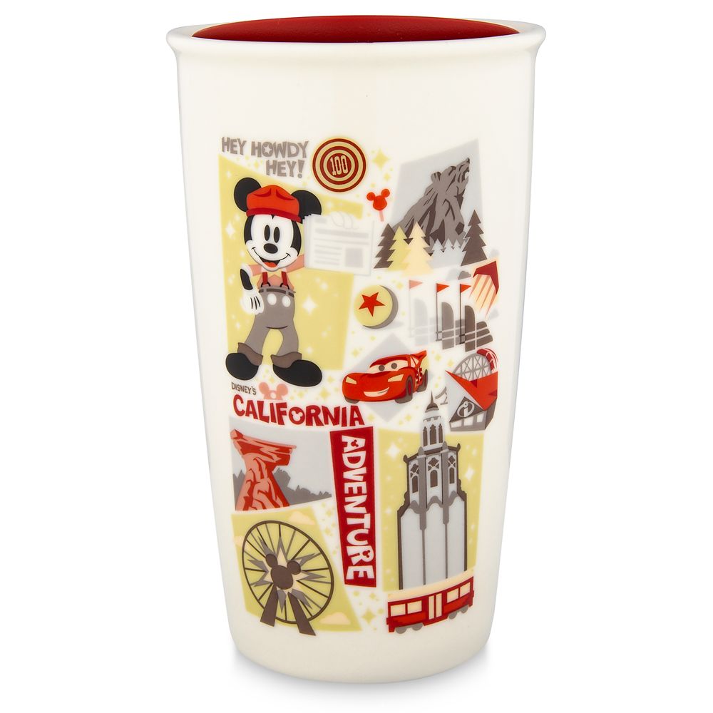 Disney California Adventure Starbucks Ceramic Travel Tumbler