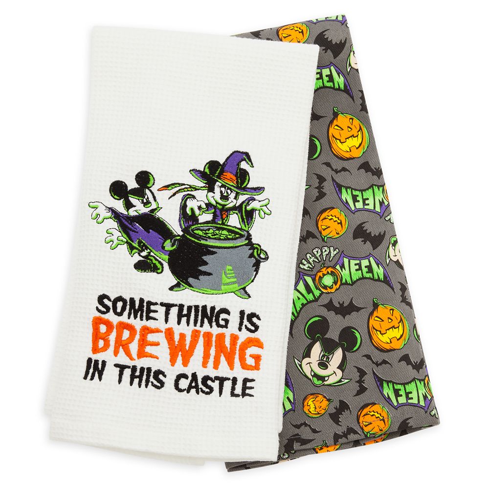 Mickey and Minnie Mouse Halloween Kitchen Towel Set