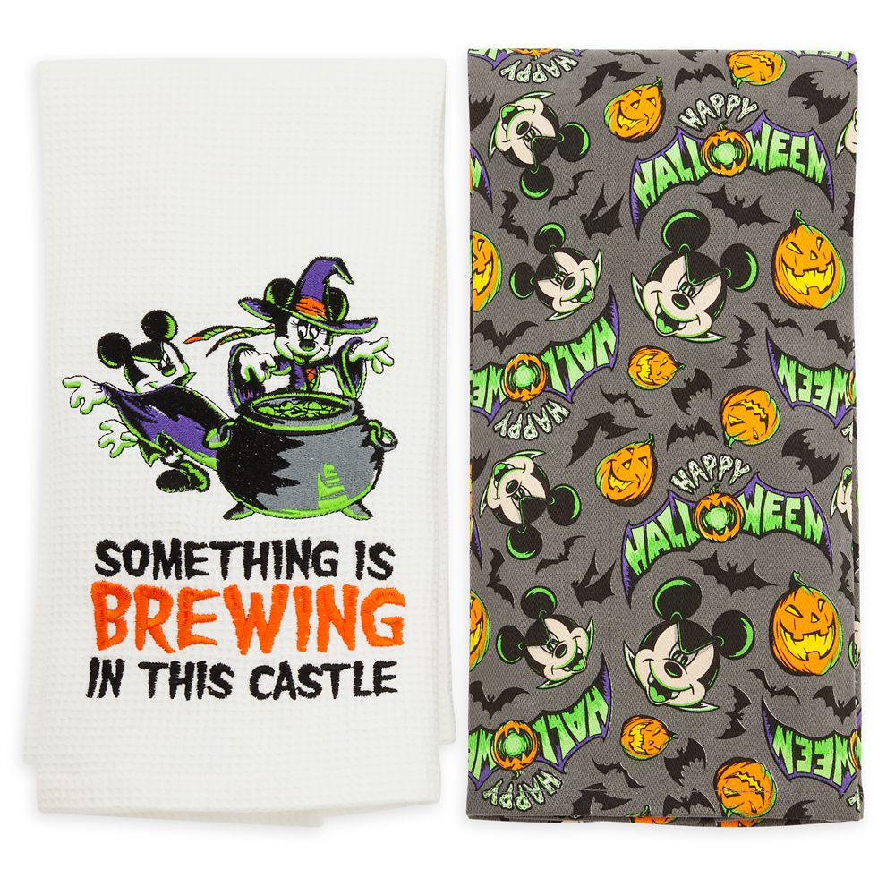 Mickey and Minnie Mouse Halloween Kitchen Towel Set