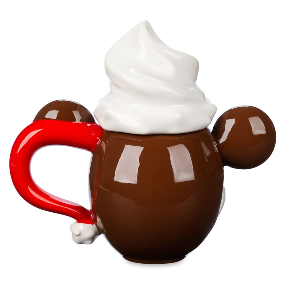 Mickey Mouse Whipped Cream Holiday Mug and Lid