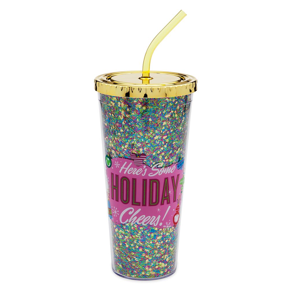 Mickey Mouse Icon Holiday Tumbler with Straw