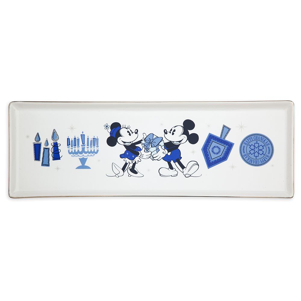 Mickey and Minnie Mouse Chanukah Tray
