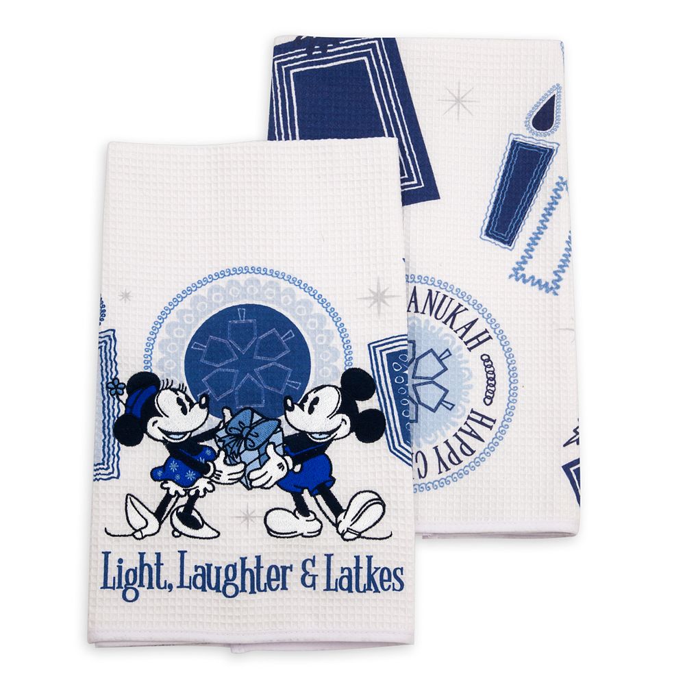 Mickey and Minnie Mouse Chanukah Kitchen Towel Set