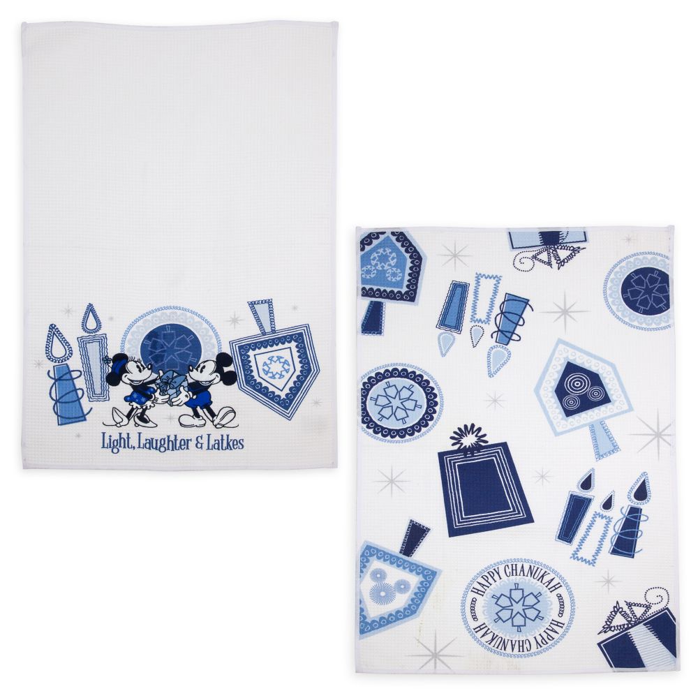 Mickey and Minnie Mouse Chanukah Kitchen Towel Set