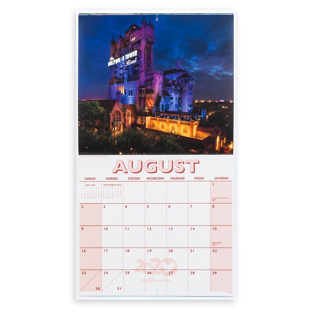 Walt Disney World 16 Month Calendar 2019-2020