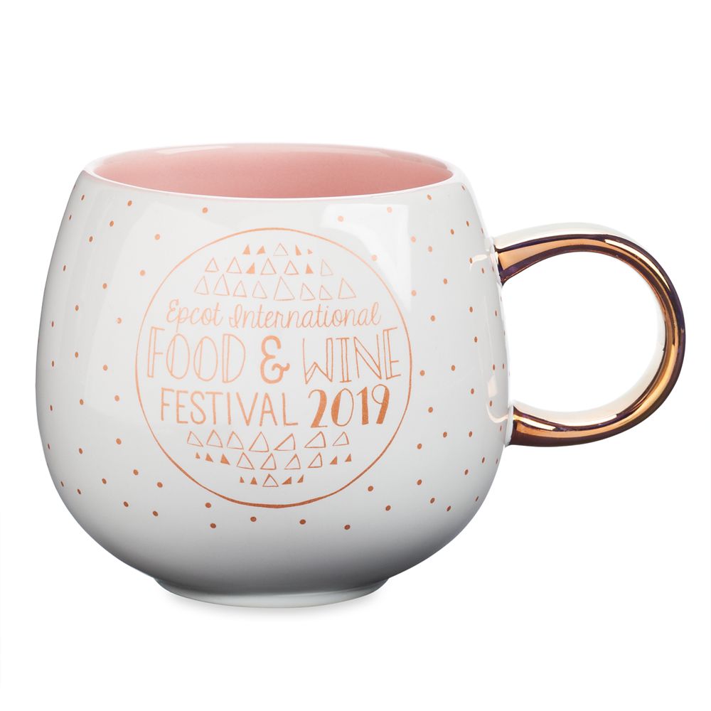 Mickey and Minnie Mouse Rose Gold Mug – Epcot International Food & Wine Festival 2019