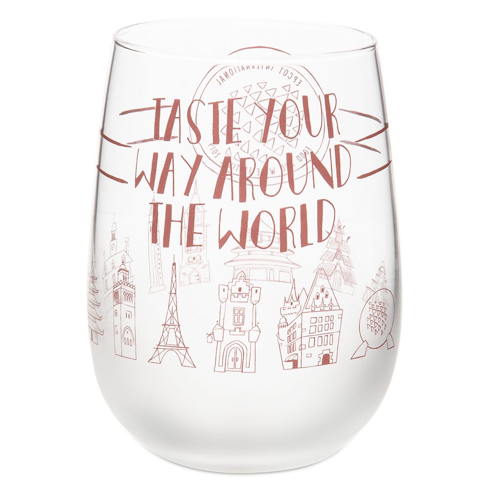 Epcot International Food and Wine Festival 2019 Stemless Wine Glass