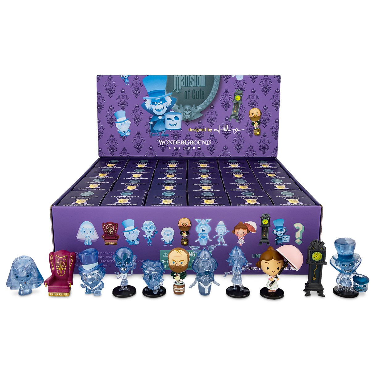 The Haunted Mansion Cute Vinyl Figures Tray by Jerrod Maruyama