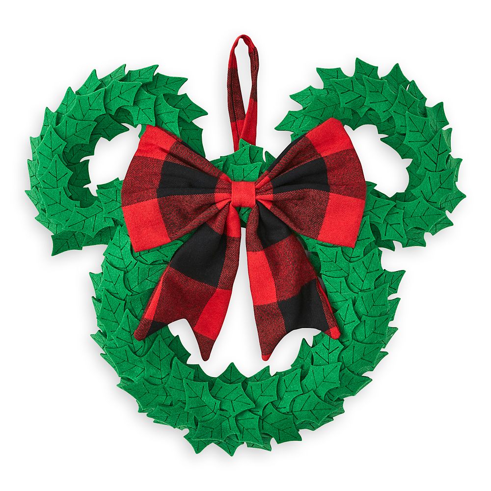 Mickey Mouse Icon Plush Holiday Wreath