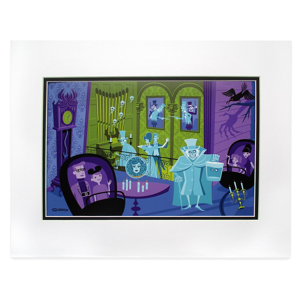 The Haunted Mansion ''31 Ghosts'' Deluxe Print by SHAG – Left Side